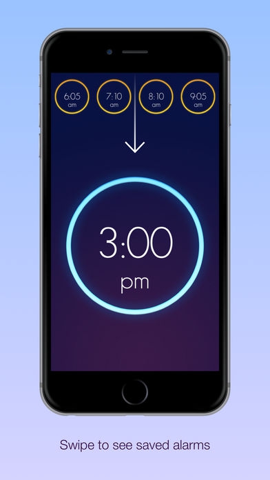 ภาพตัวอย่างแอป Wake Alarm Clock แอปนาฬิกาปลุกตาสว่าง