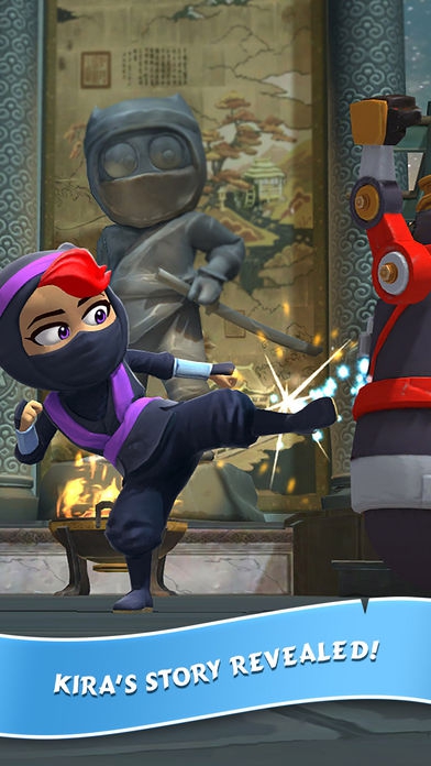 ภาพตัวอย่างแอป Clumsy Ninja - เกมส์ฝึกนินจา