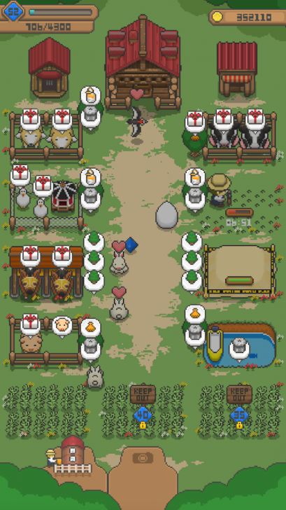 ภาพตัวอย่างแอป Tiny Pixel Farm Simple Farm Game