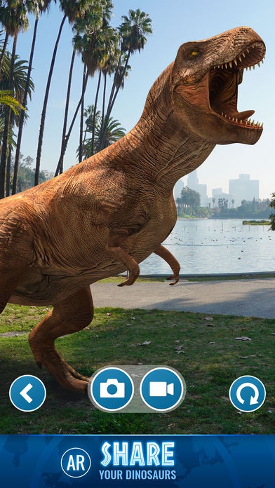 ภาพตัวอย่างแอป Jurassic World Alive