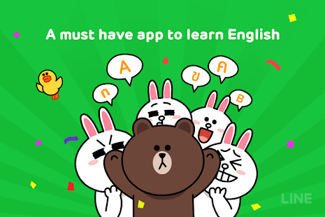 ภาพตัวอย่างแอป LINE Dictionary