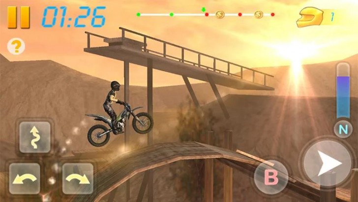 ภาพตัวอย่างแอป Bike Racing 3D