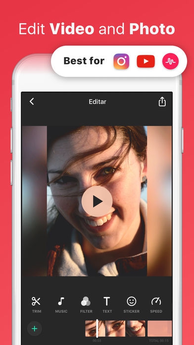 ภาพตัวอย่างแอป InShot - Video Editor (แอปฯ ตัดต่อวีดีโอบน iOS ใช้ง่าย)