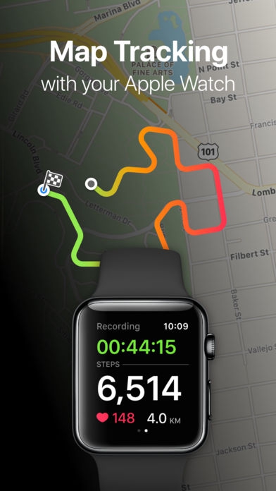 ภาพตัวอย่างแอป StepsApp Pedometer (แอปนับก้าว ออกกำลังกาย iOS)