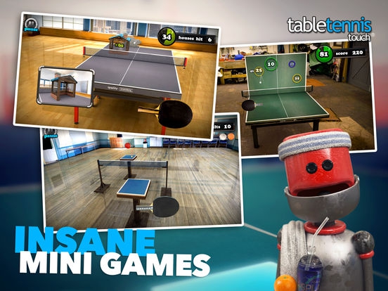 ภาพตัวอย่างแอป Table Tennis Touch (เกมส์ตีปิงปอง 3 มิติ)