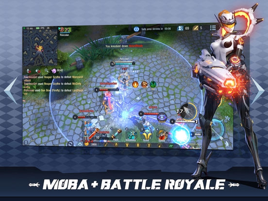 ภาพตัวอย่างแอป Survival Heroes (เกมส์ Moba แบบ Battle Royale)