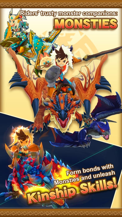 ภาพตัวอย่างแอป Monster Hunter Stories