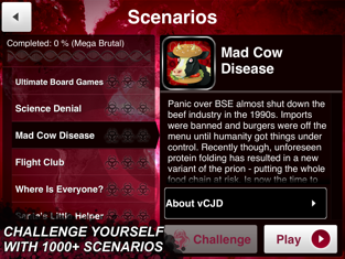 ภาพตัวอย่างแอป Plague Inc.