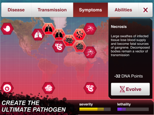 ภาพตัวอย่างแอป Plague Inc.