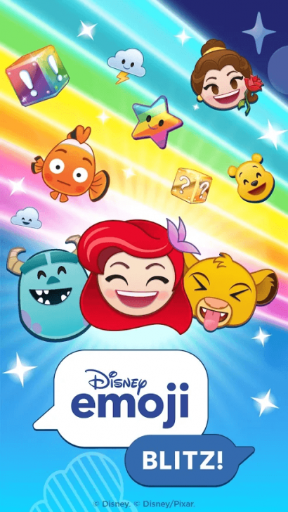 ภาพตัวอย่างแอป Disney Emoji Blitz