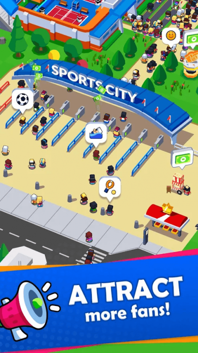 ภาพตัวอย่างแอป Sports City Tycoon - Idle Sports Games Simulator