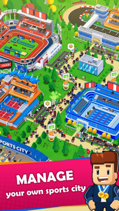 ภาพตัวอย่างแอป Sports City Tycoon - Idle Sports Games Simulator