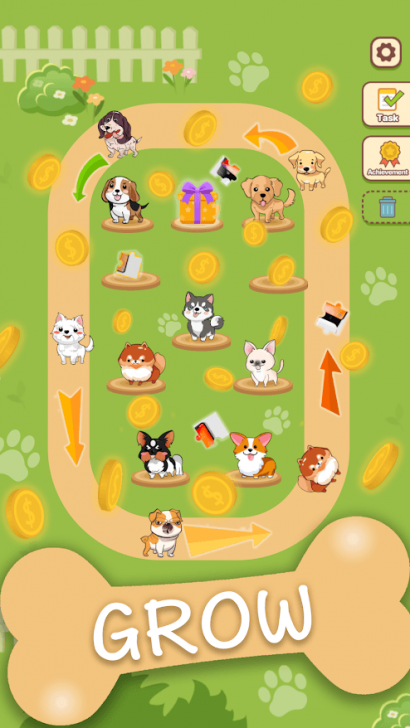 ภาพตัวอย่างแอป Puppy Town