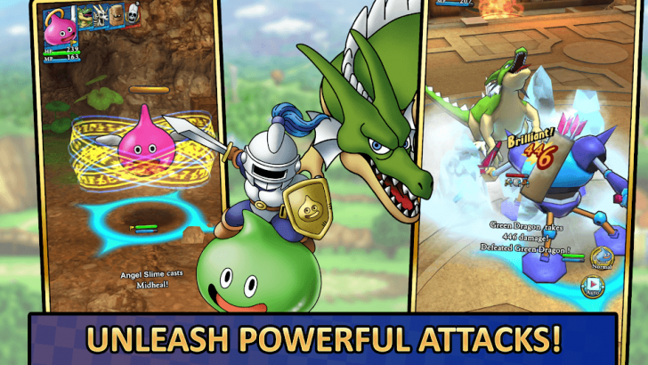 ภาพตัวอย่างแอป DRAGON QUEST TACT