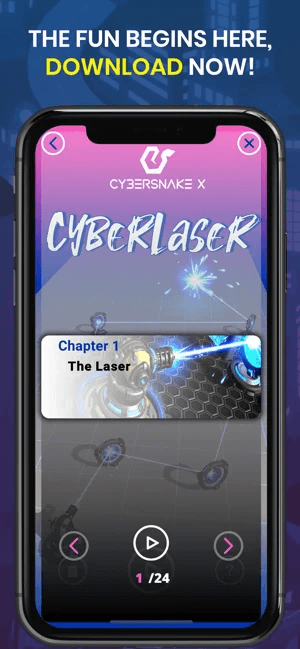 ภาพตัวอย่างแอป Cyberlase‪r‬