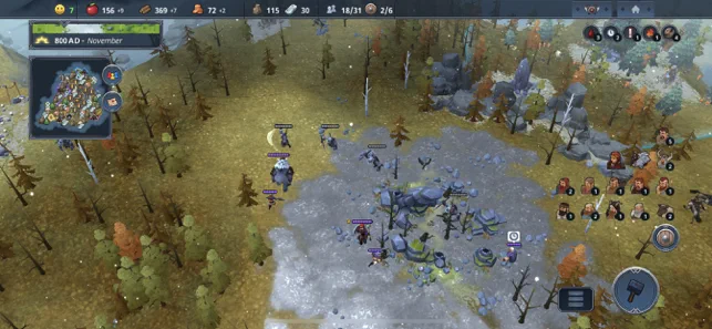 ภาพตัวอย่างแอป Northgard