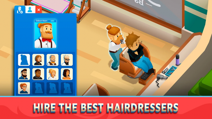 ภาพตัวอย่างแอป Idle Barber Shop Tycoon