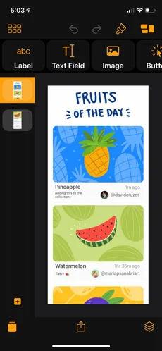 ภาพตัวอย่างแอป Pineapple - Build Apps