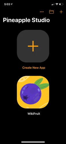 ภาพตัวอย่างแอป Pineapple - Build Apps