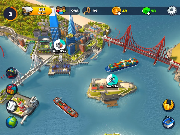 ภาพตัวอย่างแอป Port City: Ship Tycoon