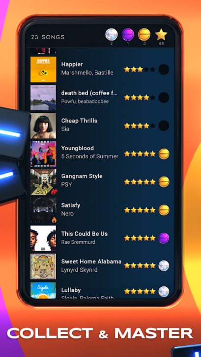 ภาพตัวอย่างแอป Beatstar - Touch Your Music