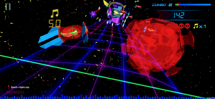ภาพตัวอย่างแอป Galactigun: Rhythm Blaster