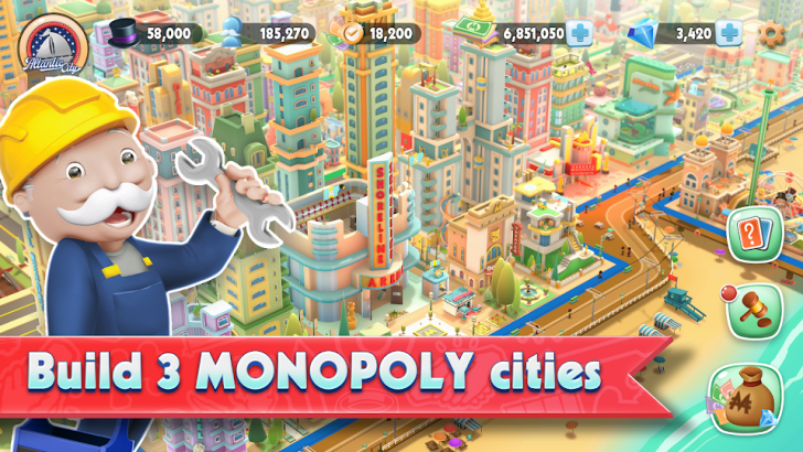 ภาพตัวอย่างแอป Monopoly Tycoon