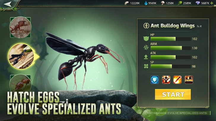 ภาพตัวอย่างแอป Ant Legion