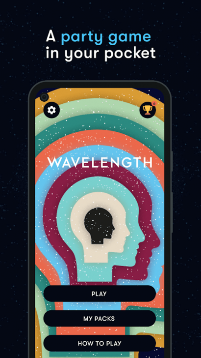 ภาพตัวอย่างแอป Wavelength