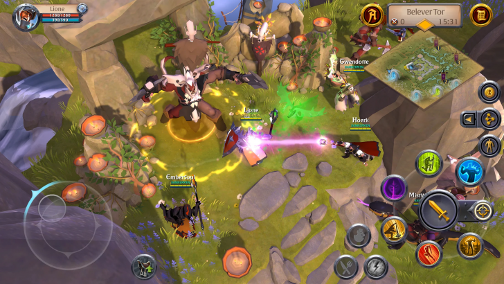 ภาพตัวอย่างแอป Albion Online