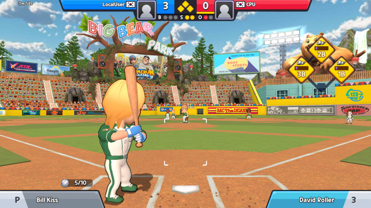 ภาพตัวอย่างแอป Super Baseball League