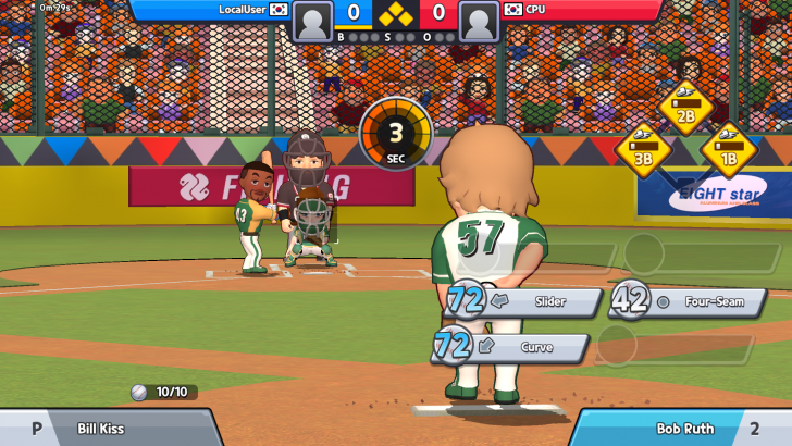 ภาพตัวอย่างแอป Super Baseball League