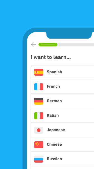ภาพตัวอย่างแอป Duolingo: language lessons