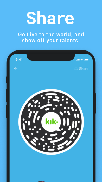 ภาพตัวอย่างแอป Kik Messaging & Chat App
